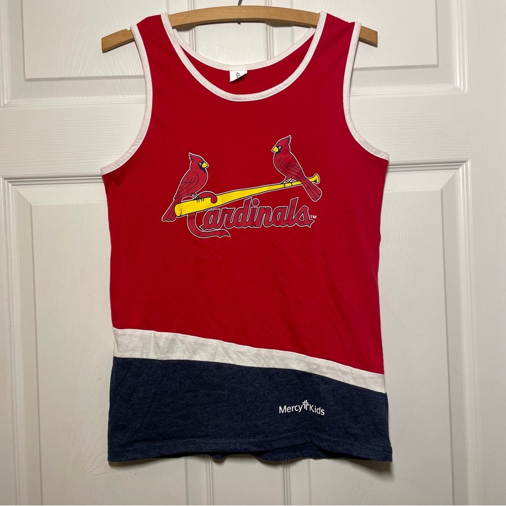 St. Louis Cardinals Yadi Molina Tank Top Youth Size XL Red Summer Top
